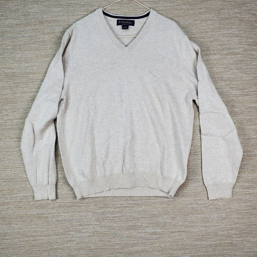 Brooks Brothers Supima Cotton Sweater Mens M Luxe Minimalism SLP Style Heritage
